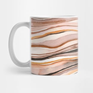 Pocket - Watercolor Mineral Layers Terracota Mug